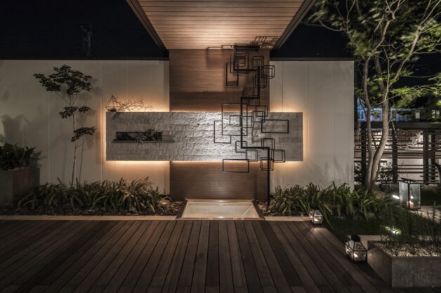 ドライガーデン、雑木の庭、オブジェガーデン、アウトドアリビングと贅沢な庭。